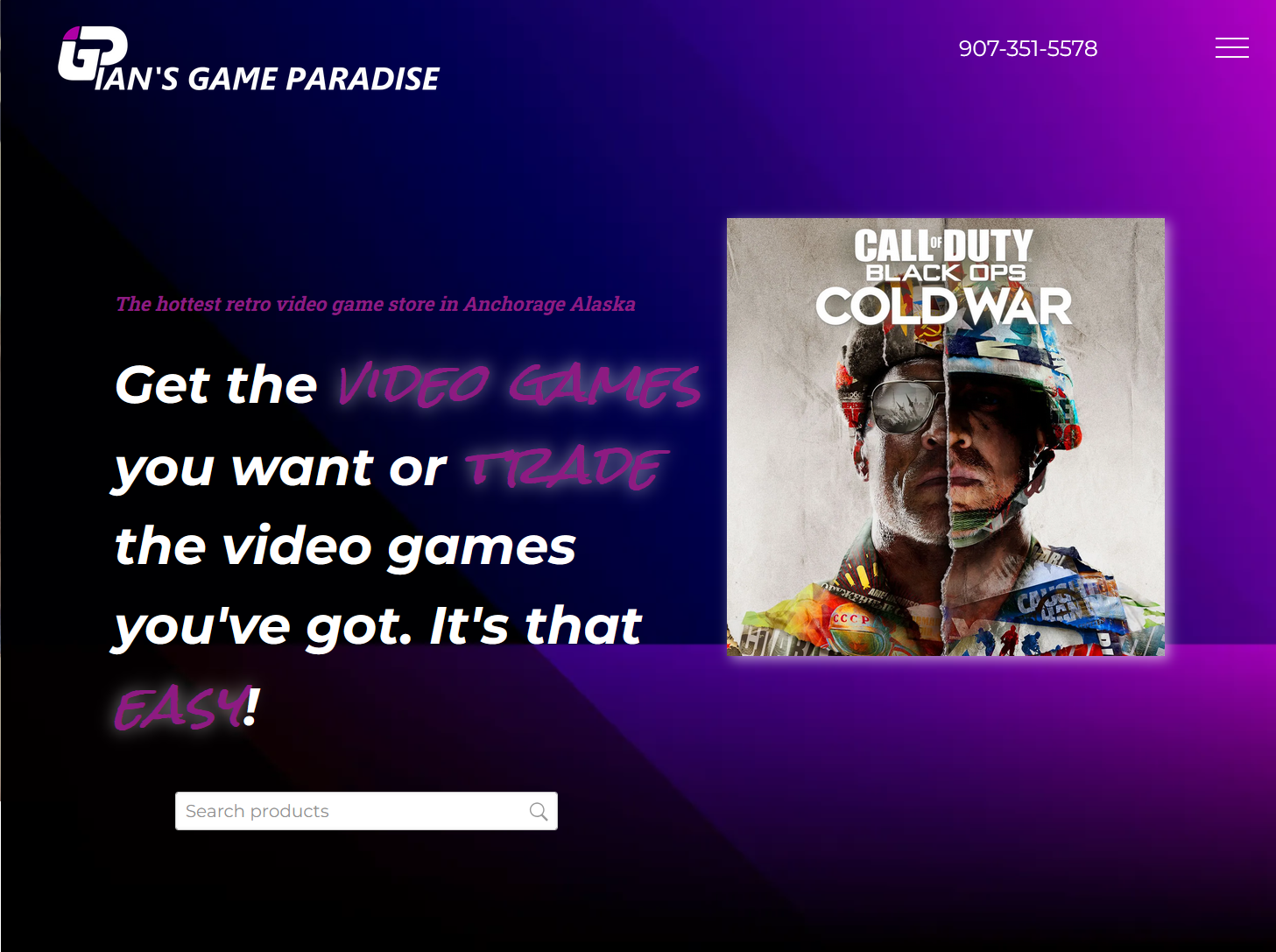 Retro-style eCommerce game store website with pixel art graphics, scroll-motion animation, and a nostalgic design inspired by classic gaming eras.