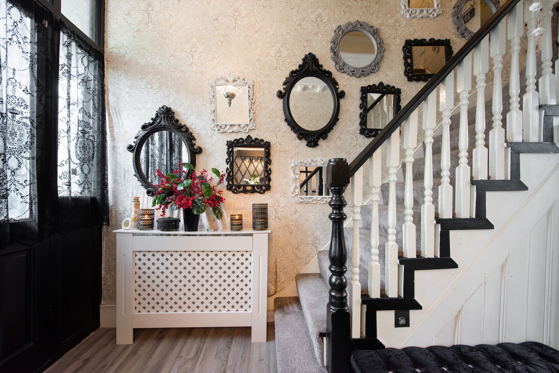 Hallway With Stairs And Mirrors — Tucson, AZ — Tucson Glass & Mirror Co