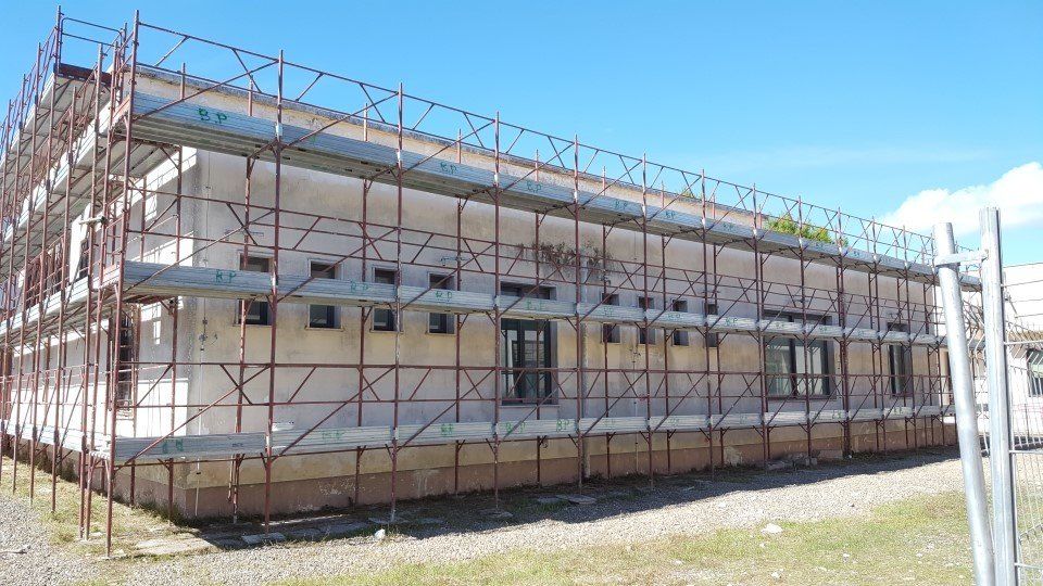 cantiere in una scuola pubblica