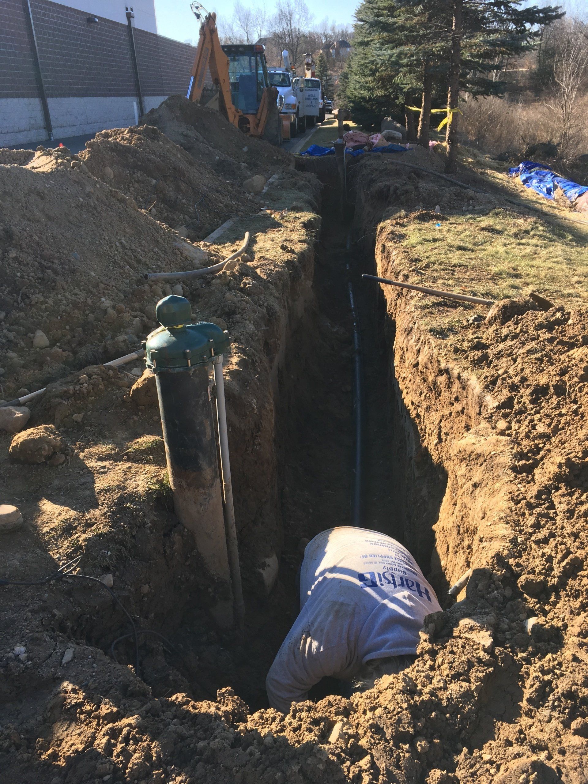 Water pipe repair — Howell, MI — Brown Drilling Company Inc