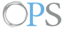 The word ops is written in blue and gray on a white background.