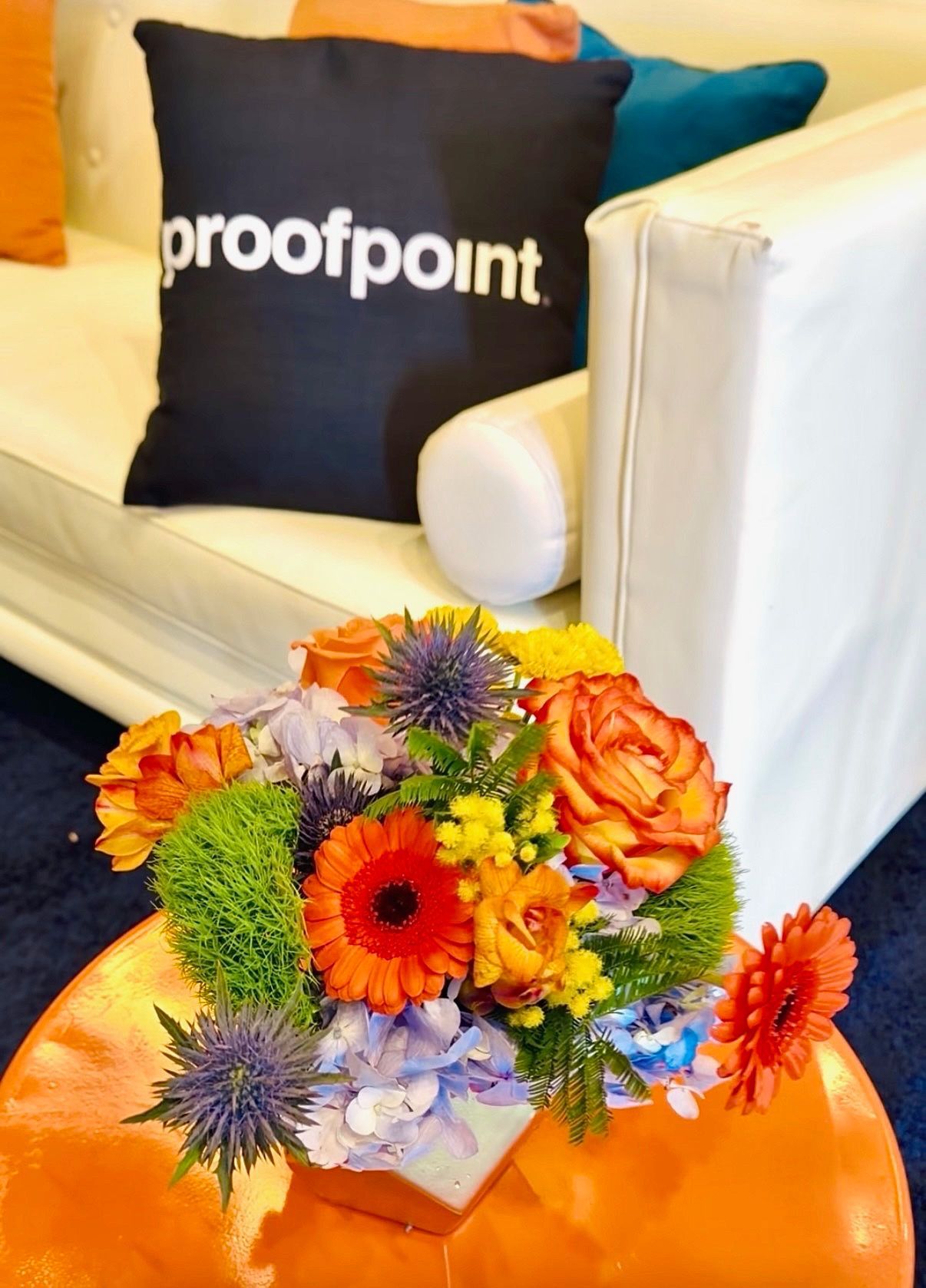 Bold fun colorful corporate arrangements