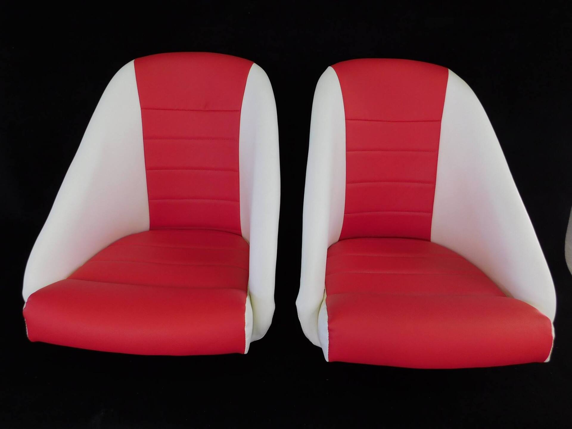 Red & White Car Seat Upholstery —  Gallery in Bathurst, NSW