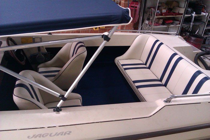 Jaguar Speed Boat Upholstery Cover — Replacements in Bathurst, NSW