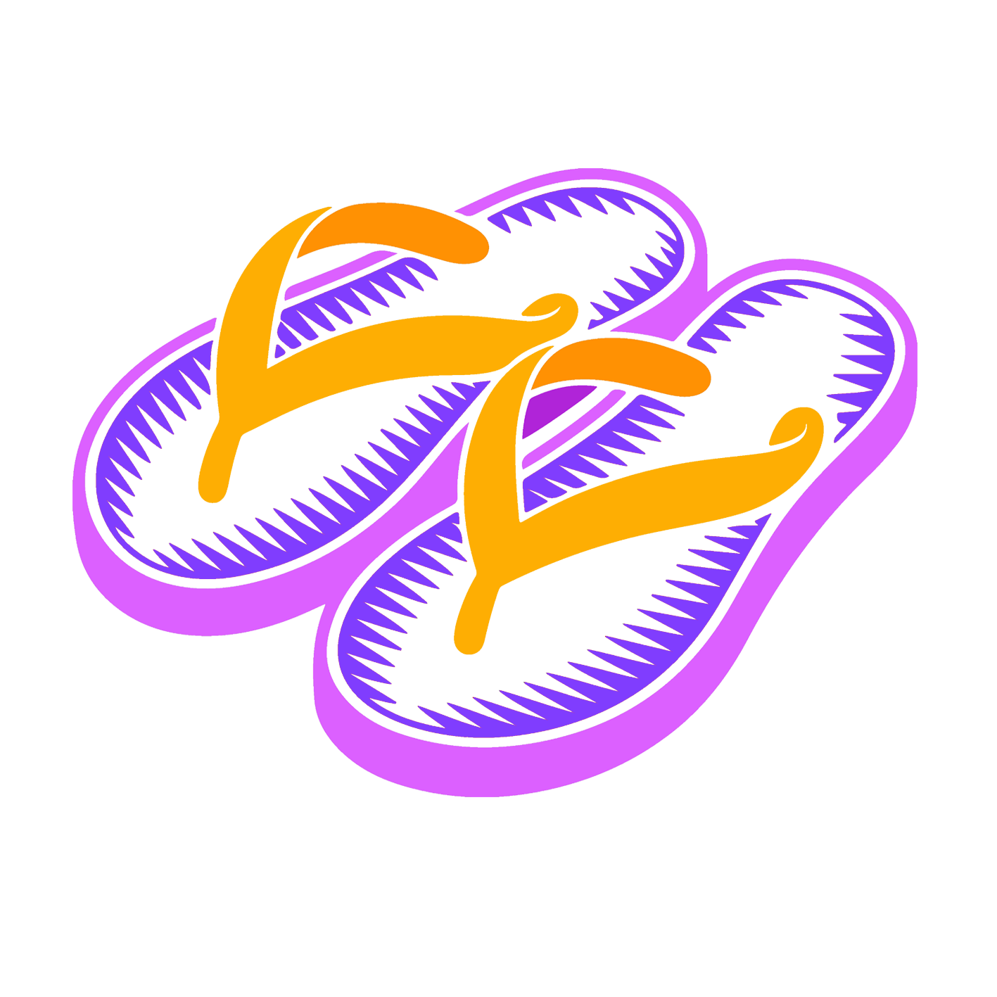 Tote bag Flipflops - crème