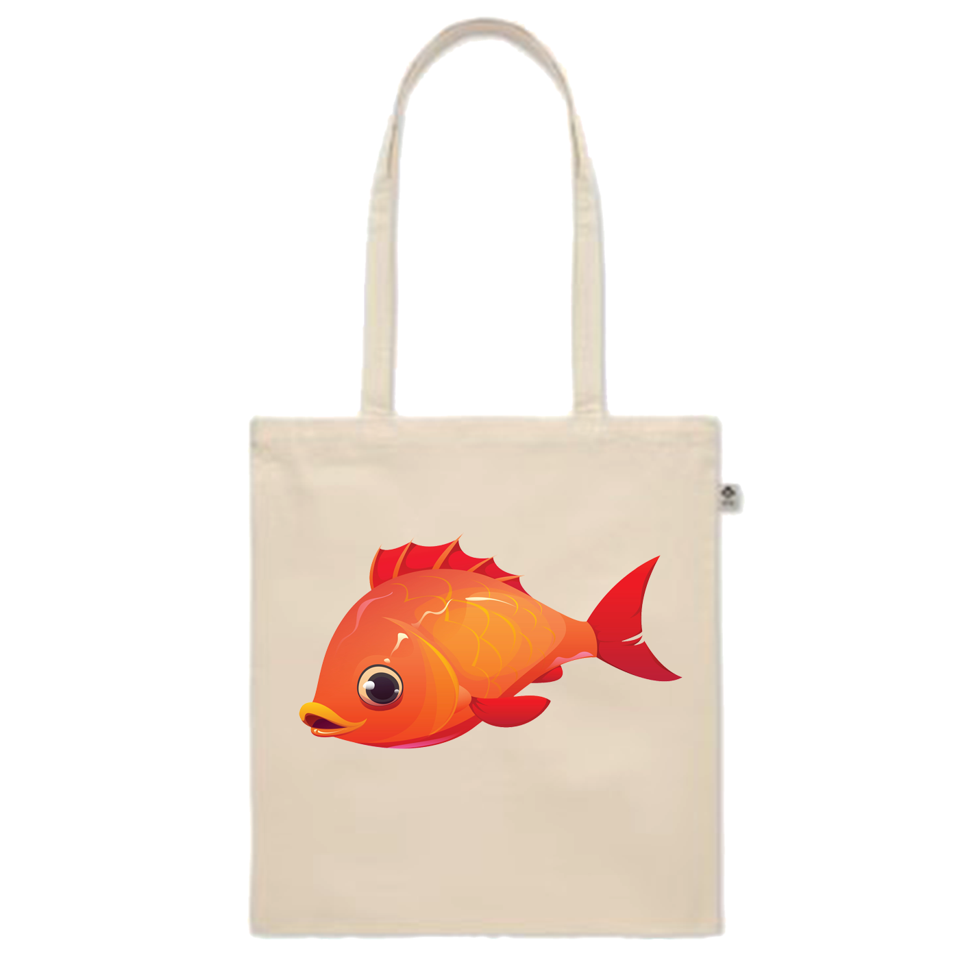 Tote bag Als een vis in het Water - crème