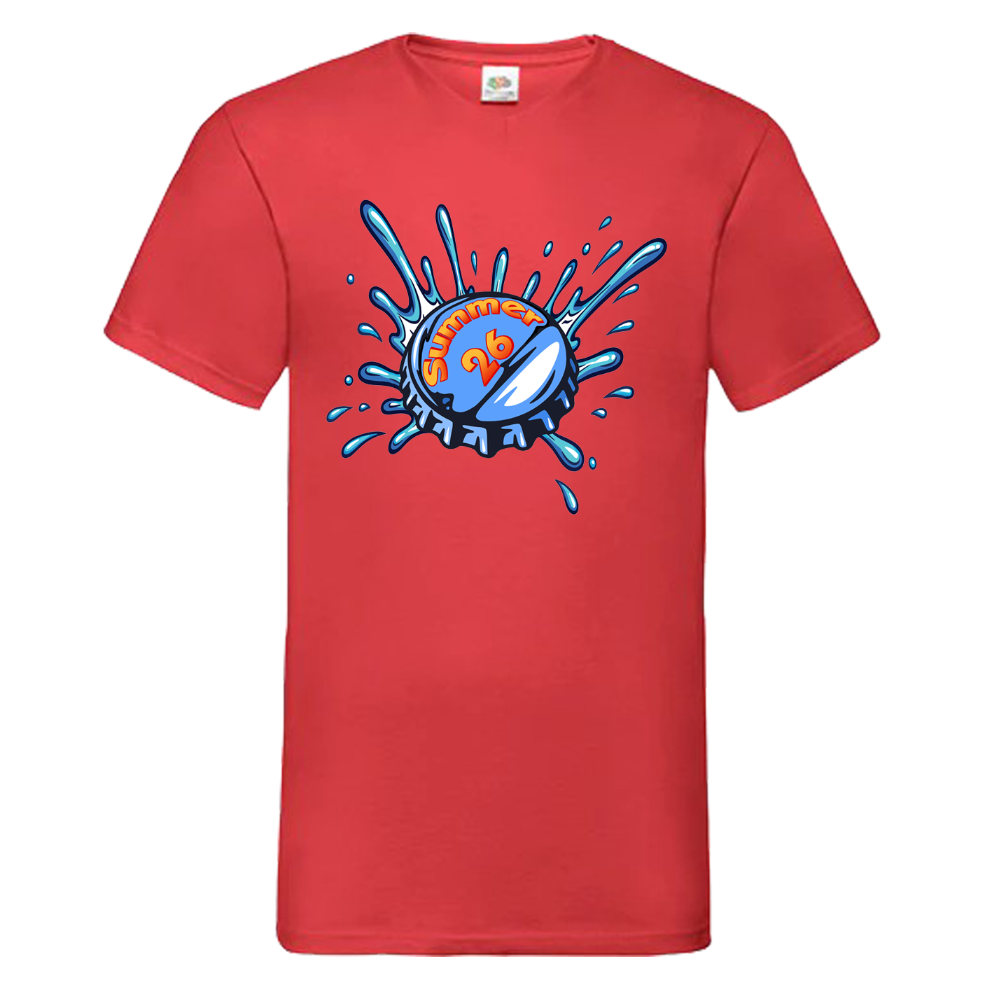Summer '26 - V-hals - Unisex - Rood