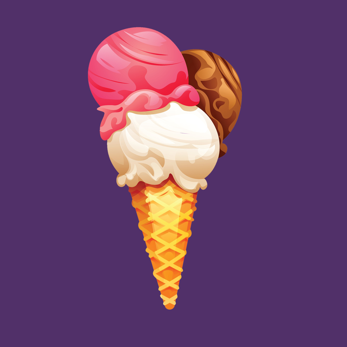Ice Cream - Unisex - paars