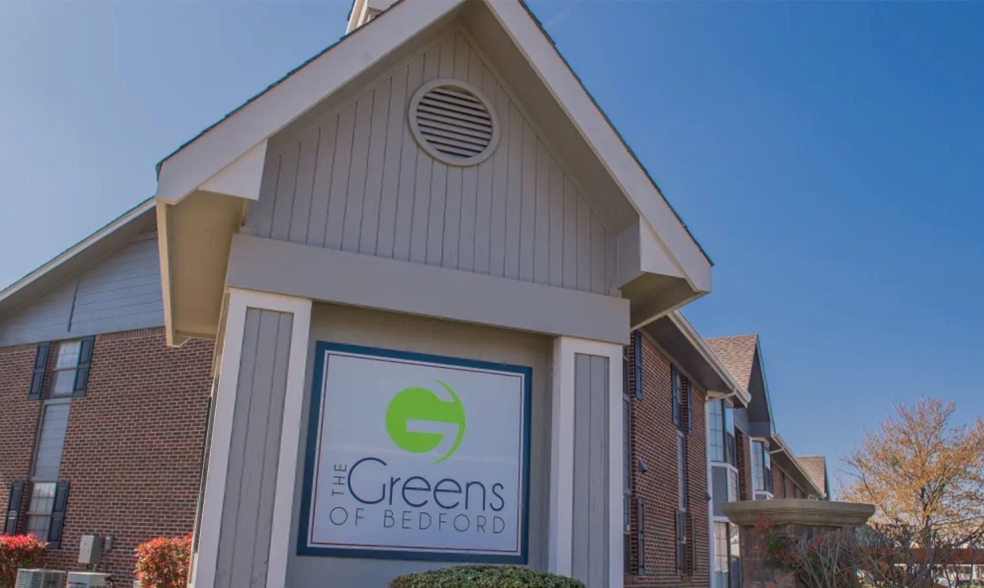 Greens of Bedford sign