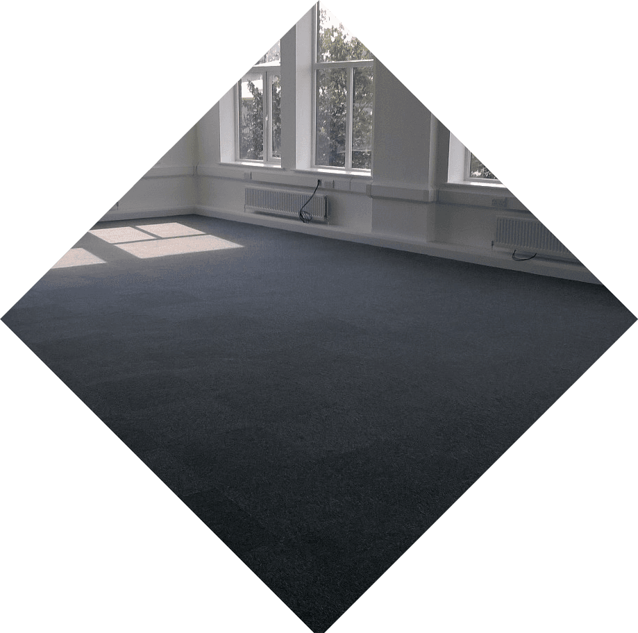 Clean grey carpet