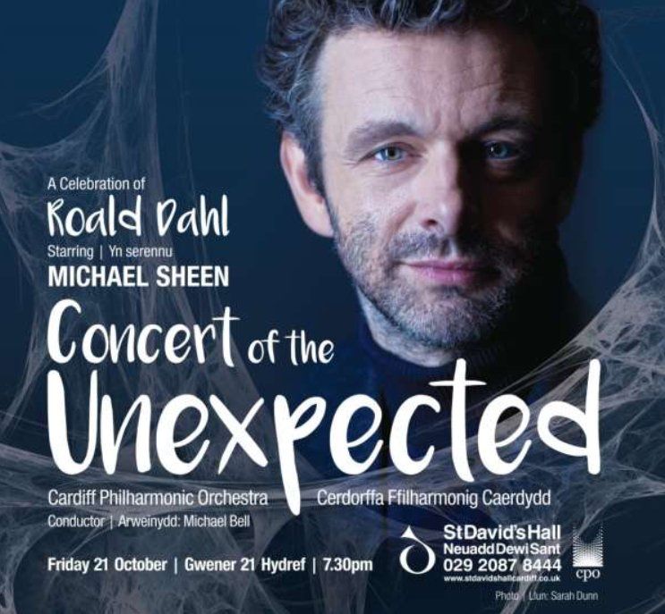 Dahl poster with Michael Sheen