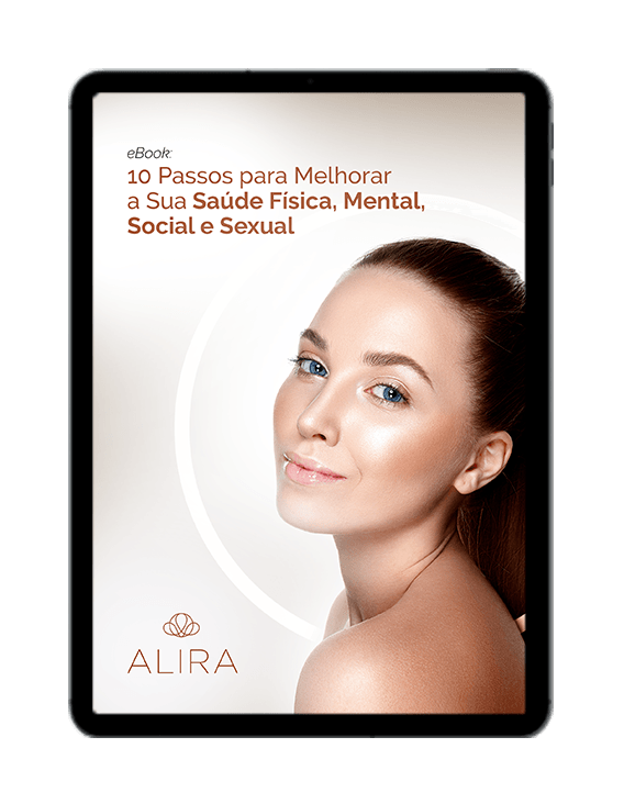 Um tablet com a imagem de uma mulher.