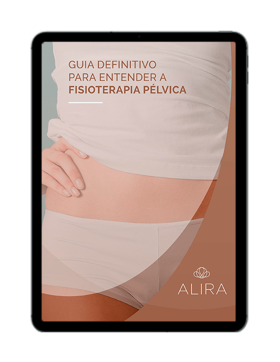 Uma tábua com a imagem da barriga de uma mulher.