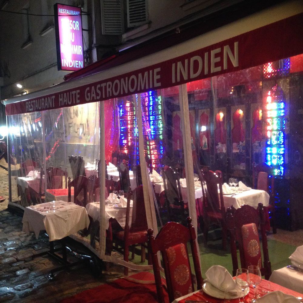 L'extérieur d'un restaurant appelé haute gastronomie indienne