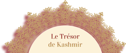 Un cercle avec les mots le trésor du cachemire dessus