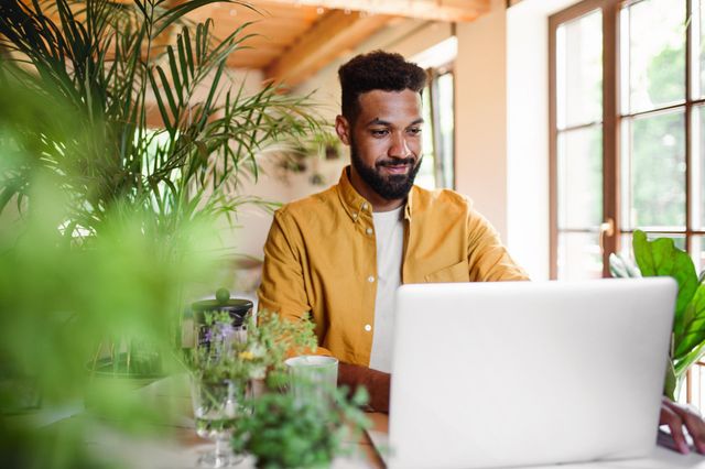 Person using laptop
