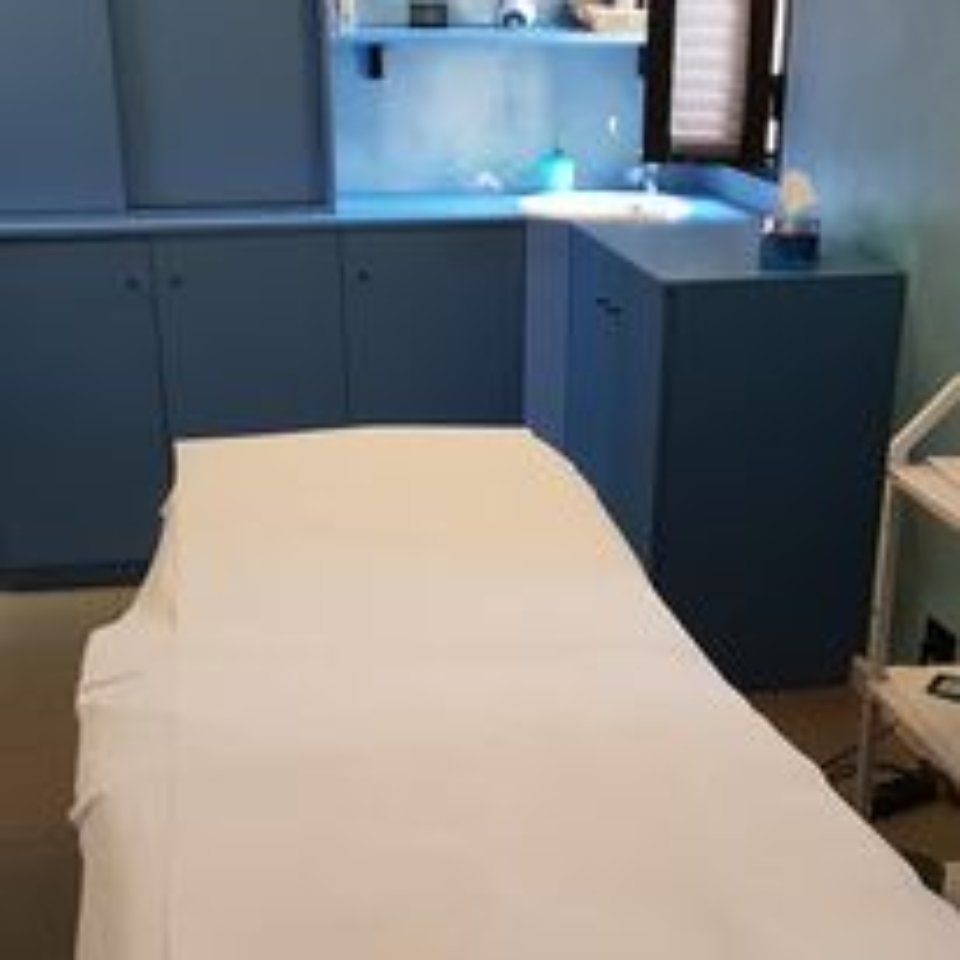 Lettino di un centro estetico