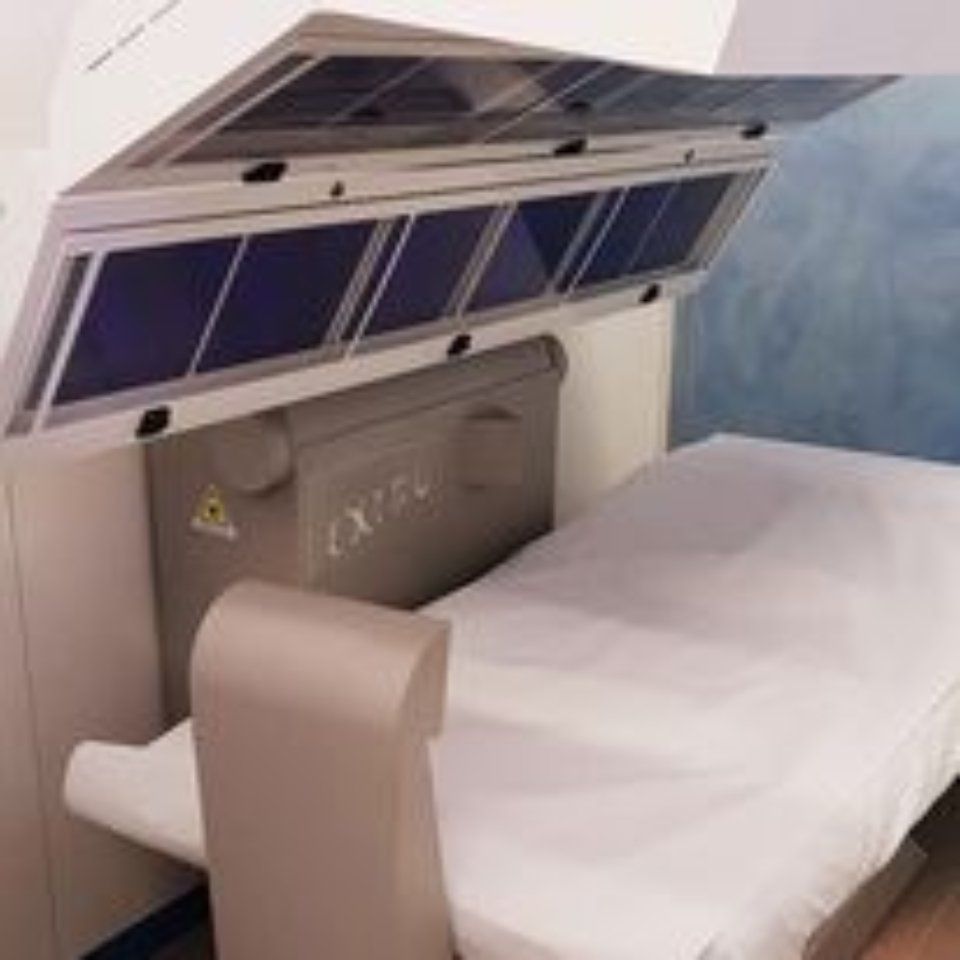 Lettino per abbronzatura