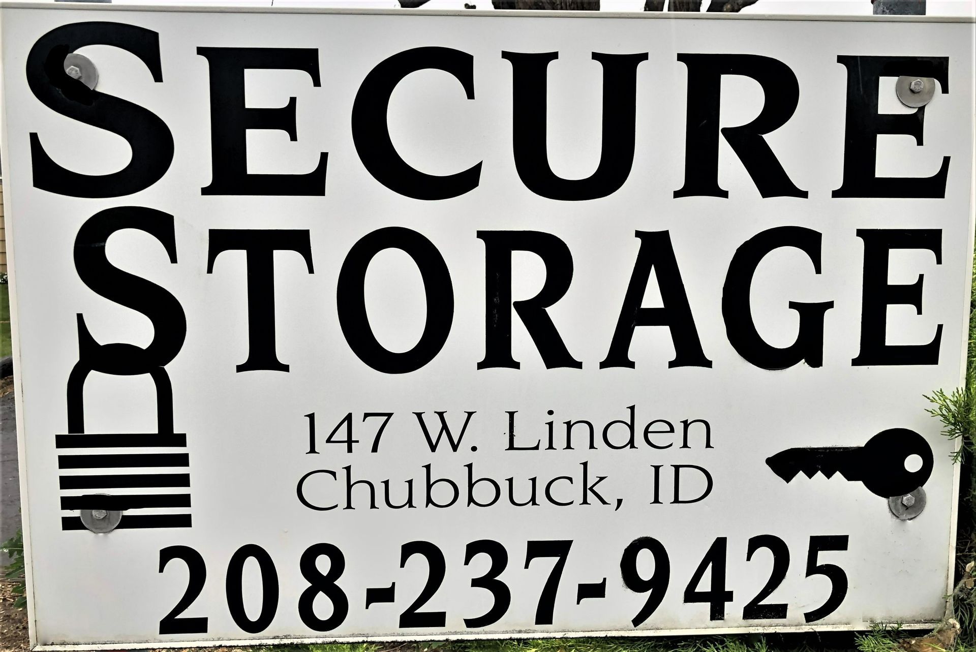 Secure storage signage