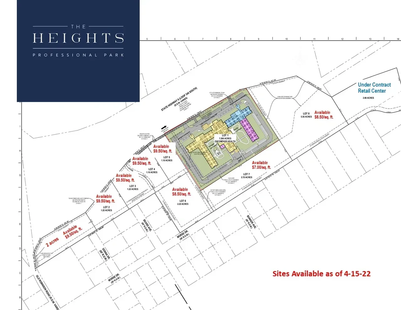 The Heights Full Site Map