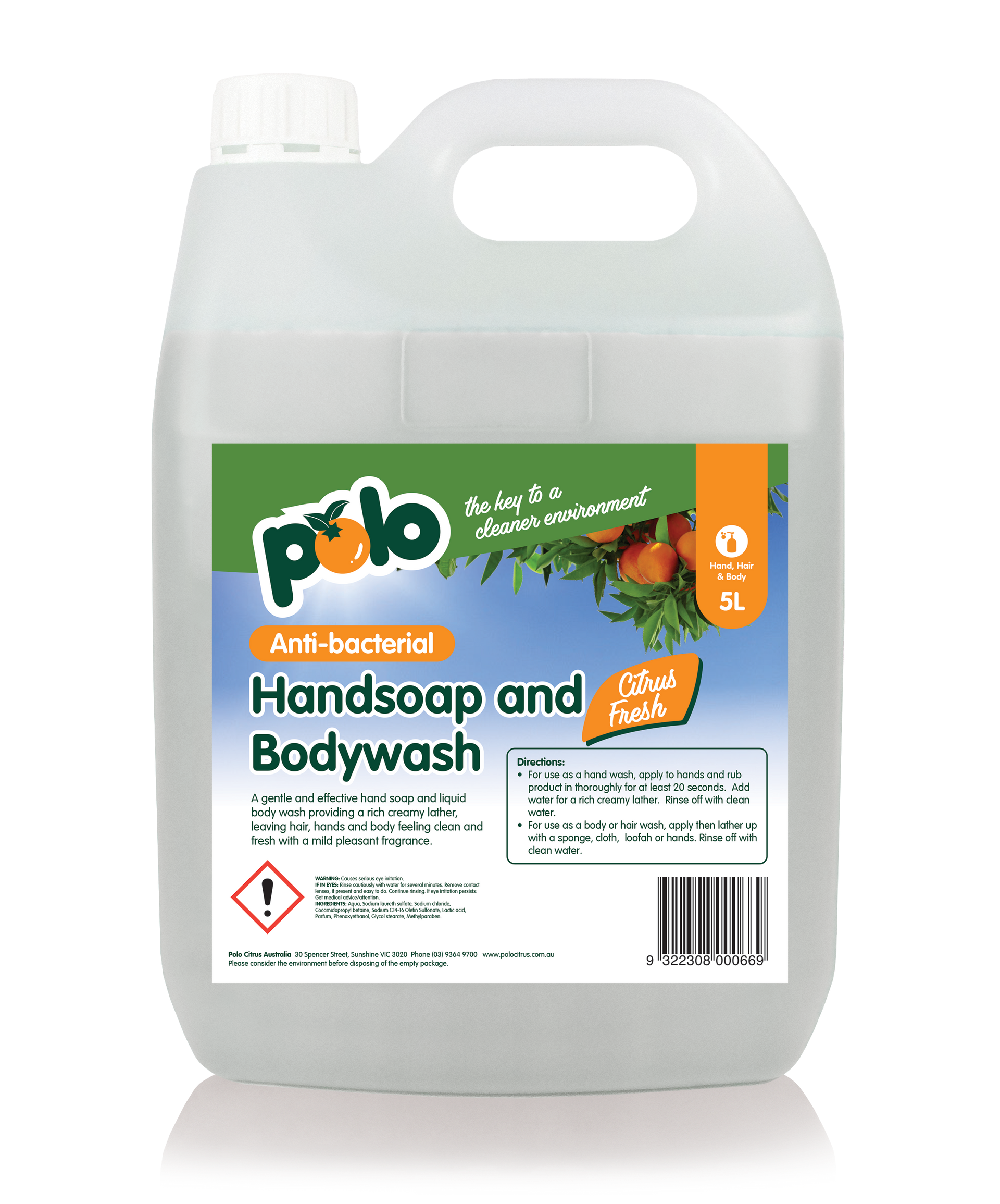 Polo Citrus Handsoap Bodywash Citrus 3D