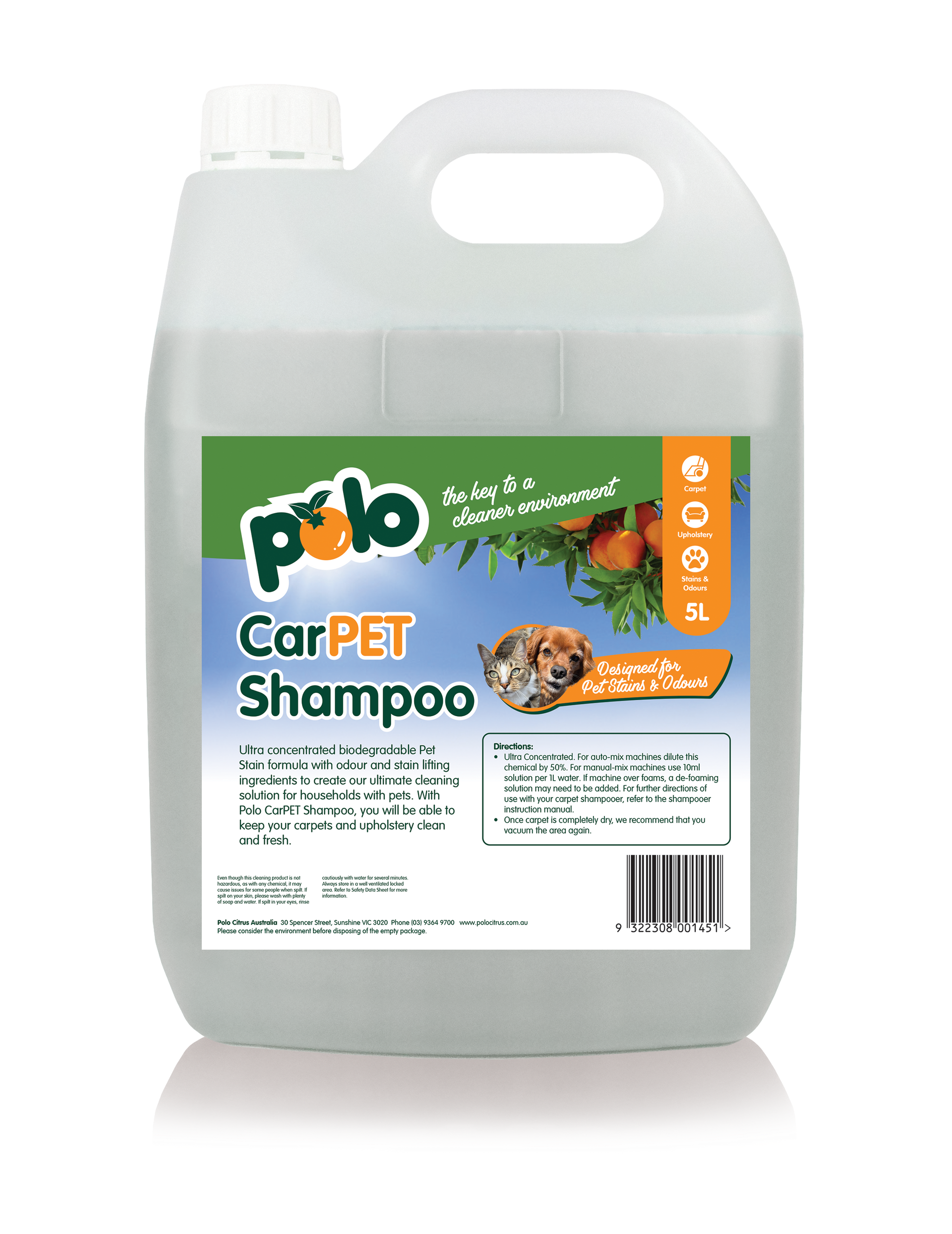Polo Citrus CarPET Shampoo