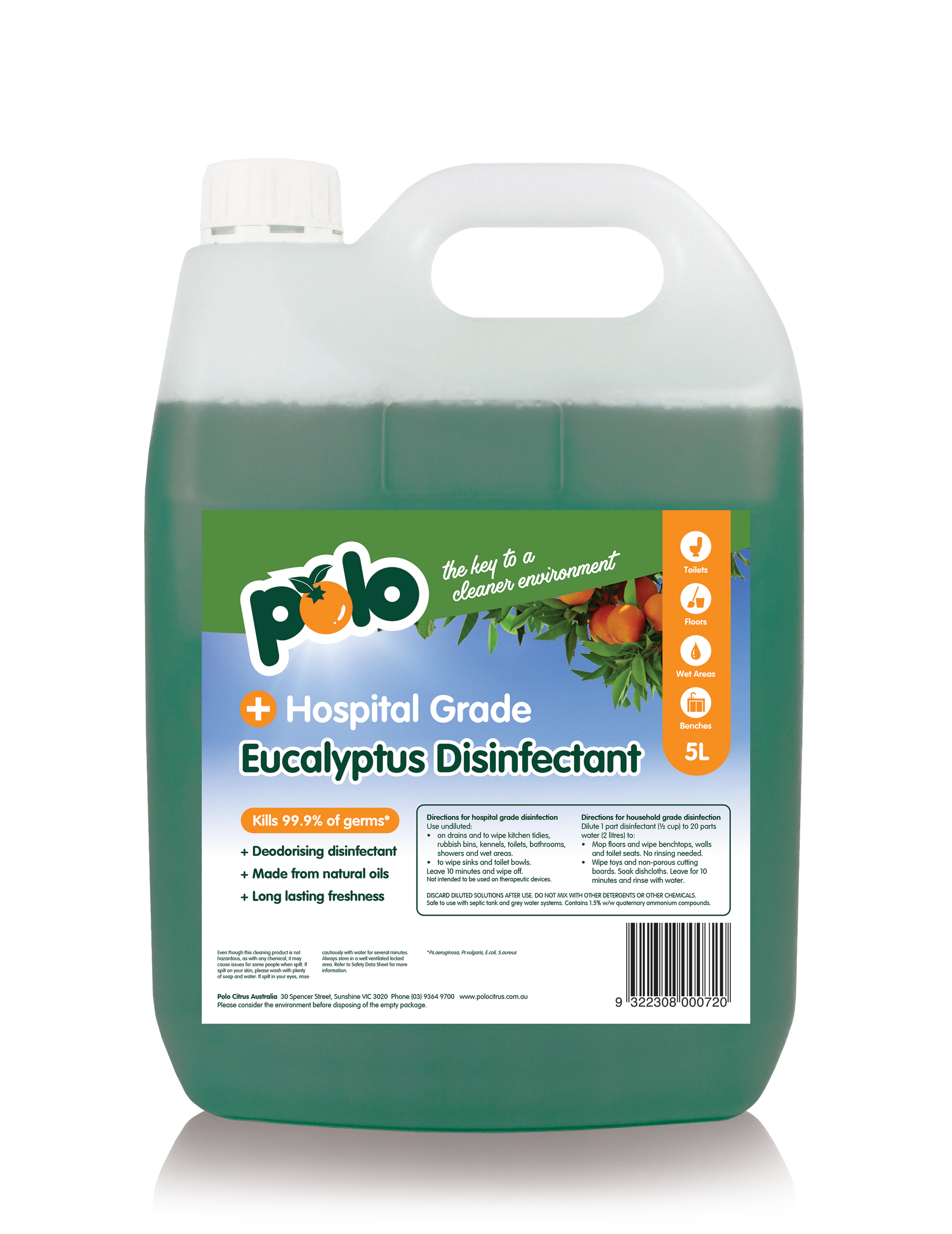 Polo Citrus Bottle Eucalyptus 5L