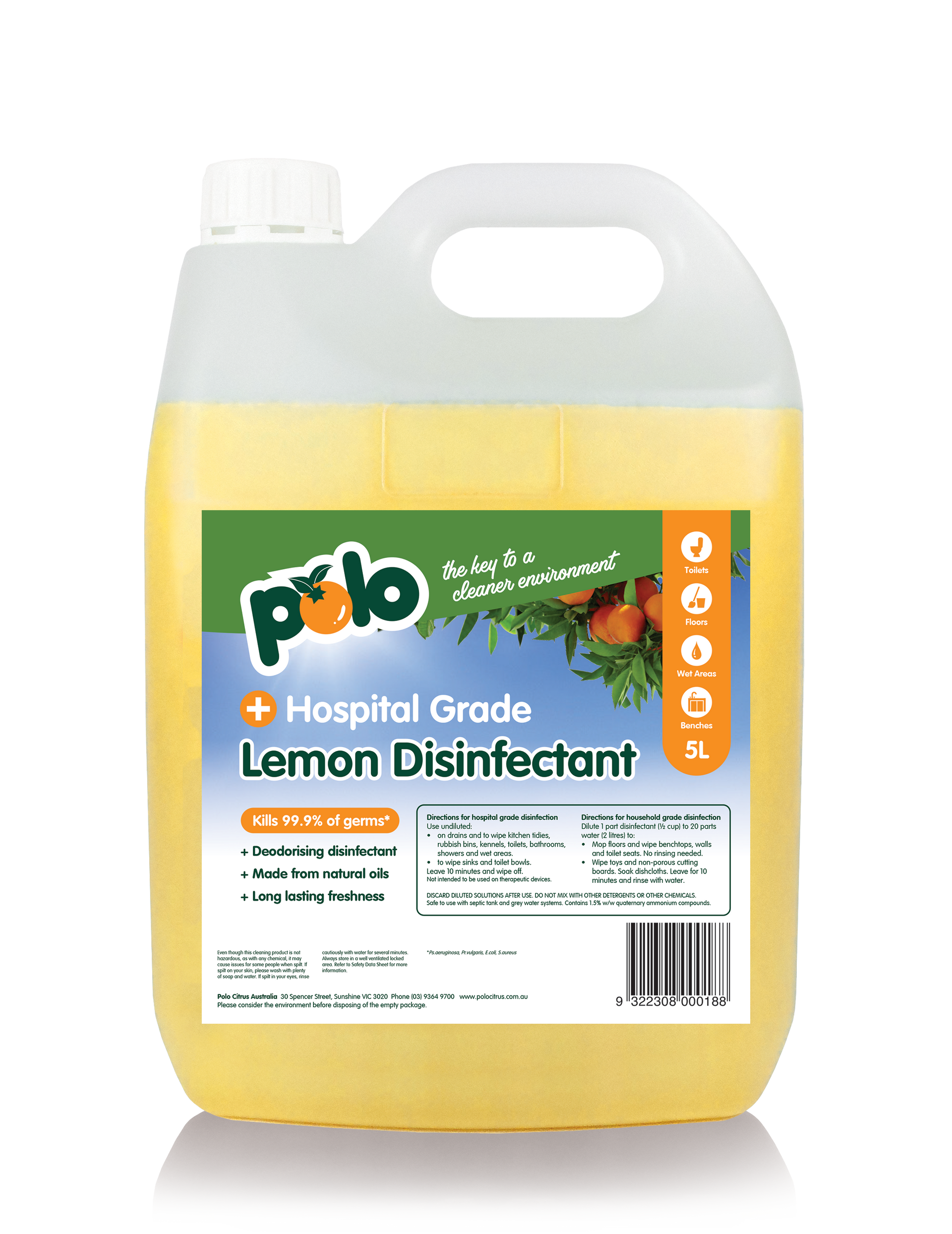 Polo Citrus Lemon Disinfectant