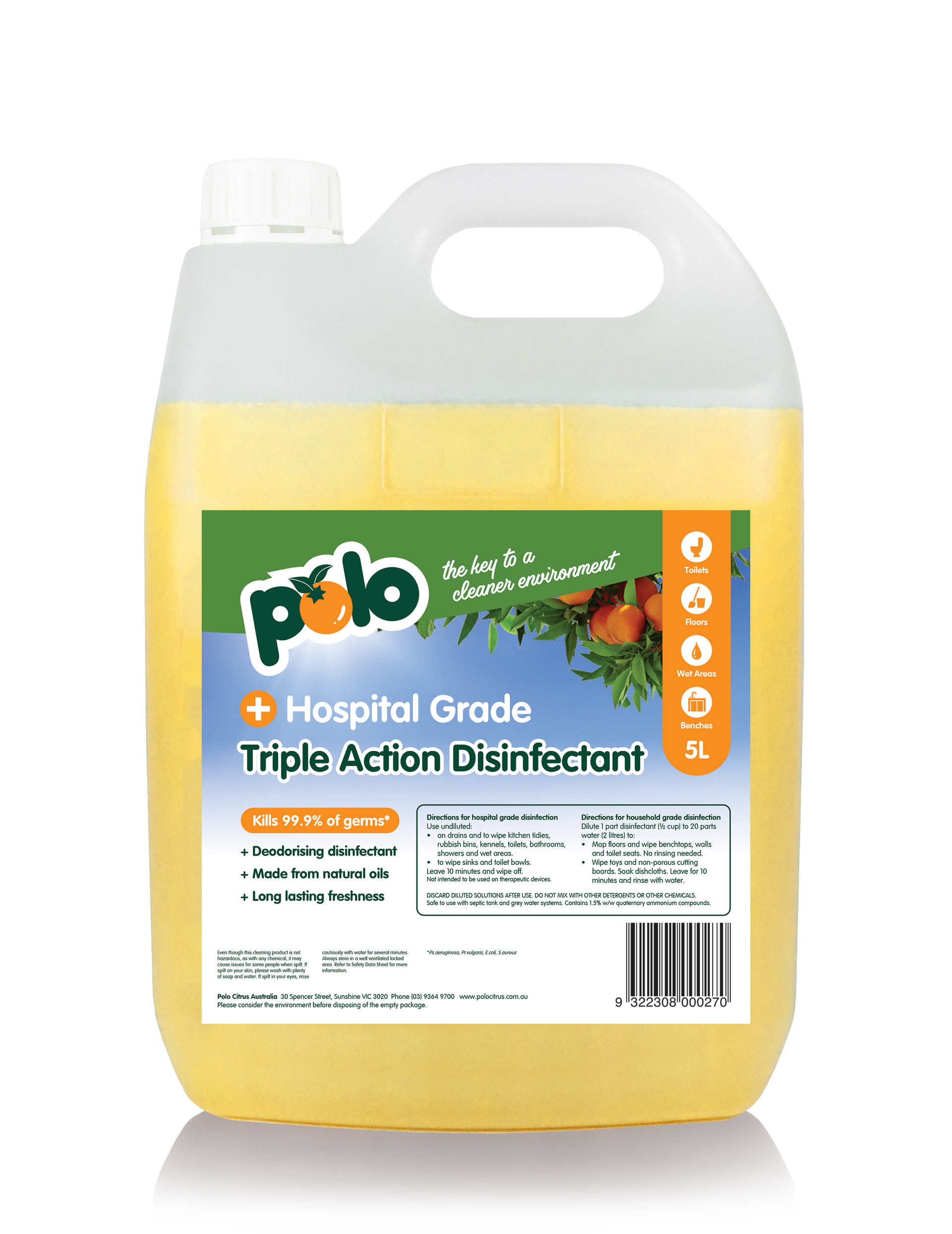 Polo Citrus Bottle Triple Action 5L