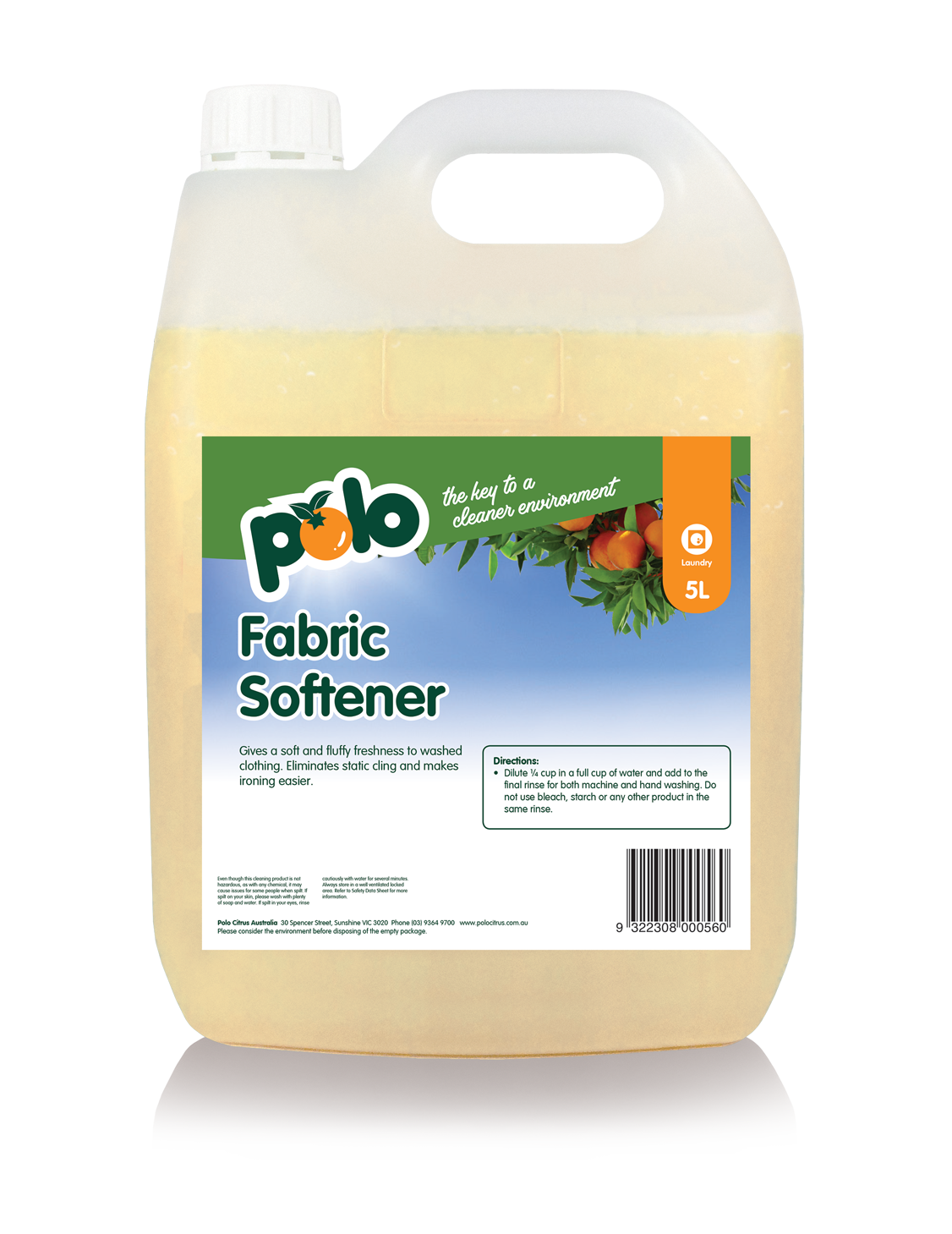 Polo Citrus Bottle Fabric Softener 5L