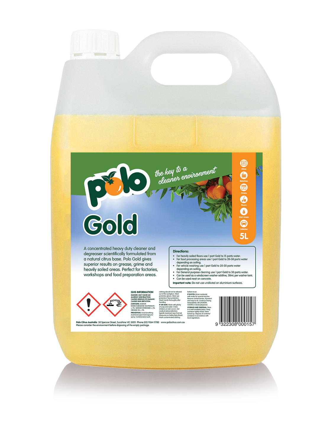 Polo Citrus Bottle Gold 5L