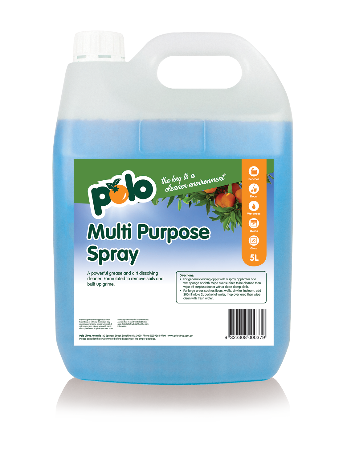 Polo Citrus Bottle Multi Purpose Spray 5L