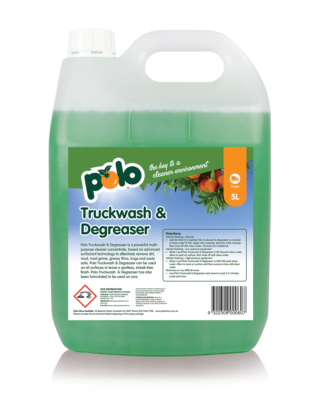 Polo Citrus Truckwash and Degreaser 5L