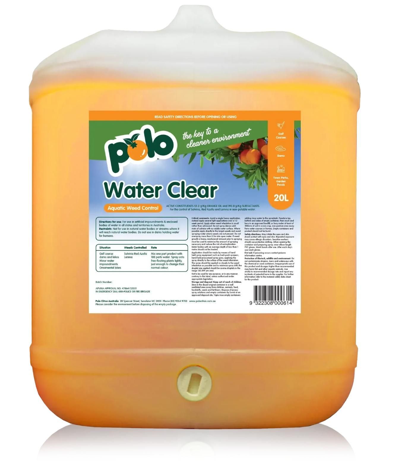 Polo Citrus Bottle Waterclear 20L