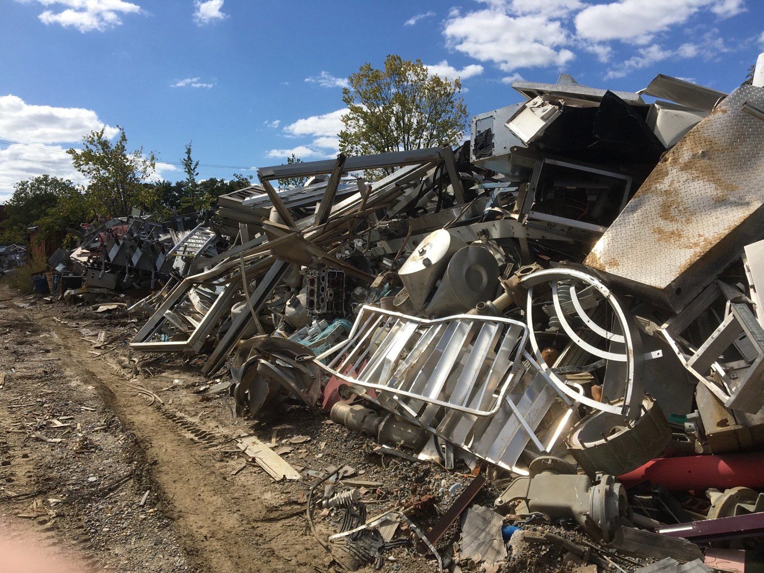 Scrap Metal Beside The Road — Richmond, VA — Dominion Salvage Inc