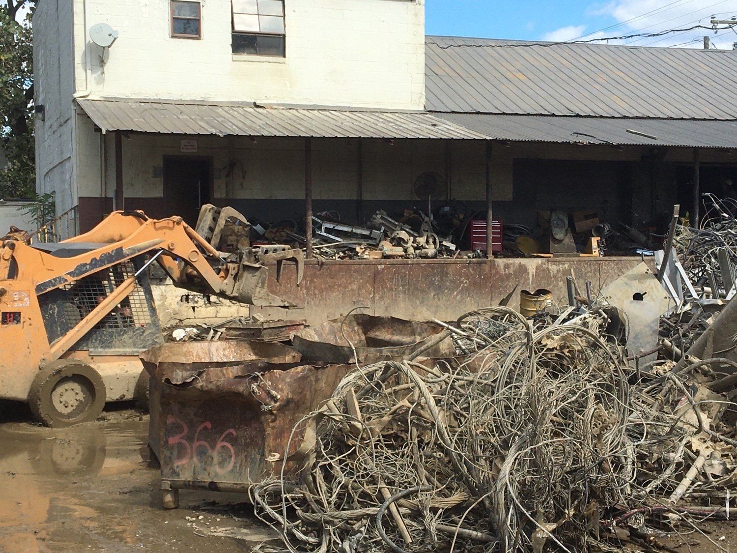 Scrap Metal Outside The Warehouse — Richmond, VA — Dominion Salvage Inc