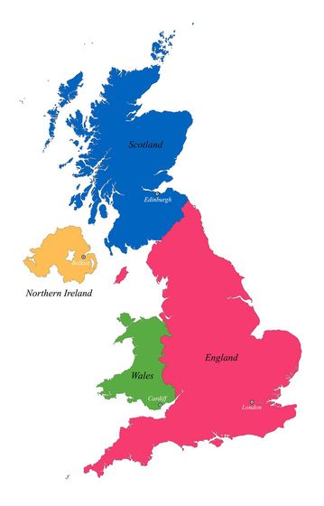 The UK map