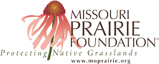 Logo of the Missouri Prairie Foundation: a coneflower with text