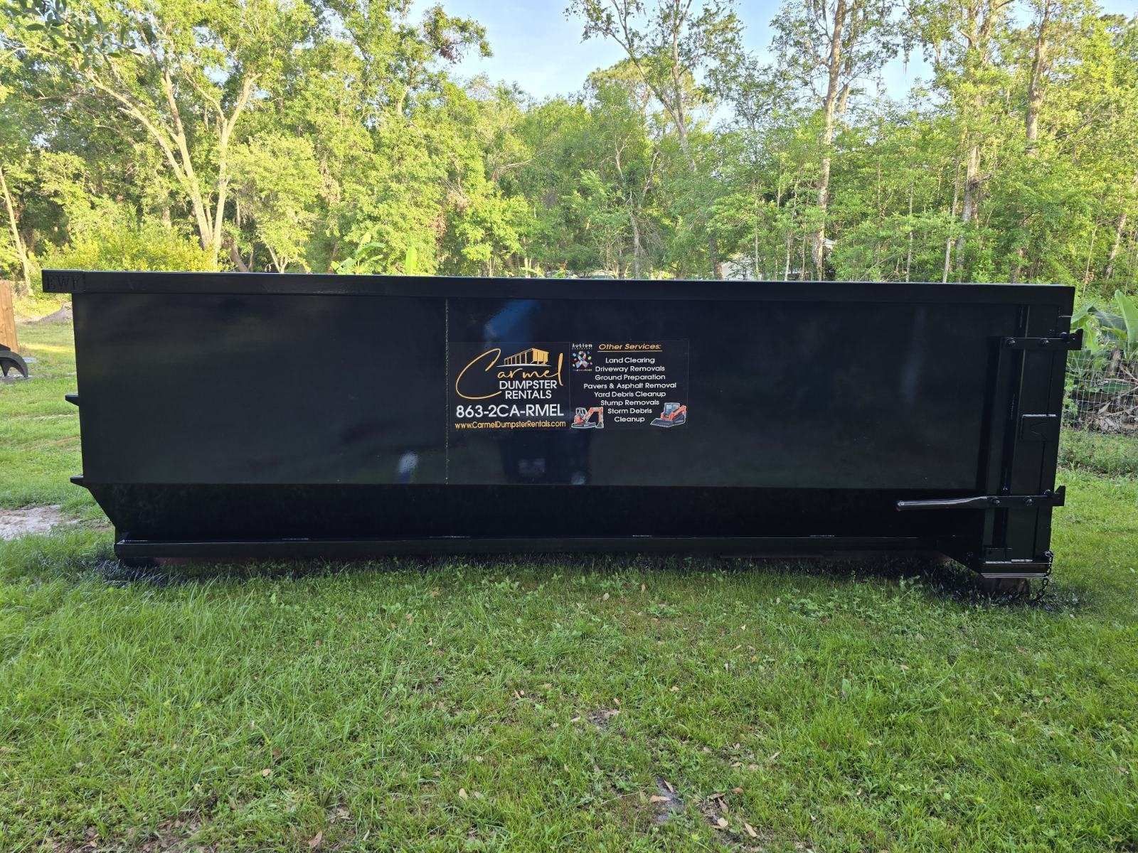 Large dumpster rentals in Lakeland, Polk County, Plant City and Zephyrhills