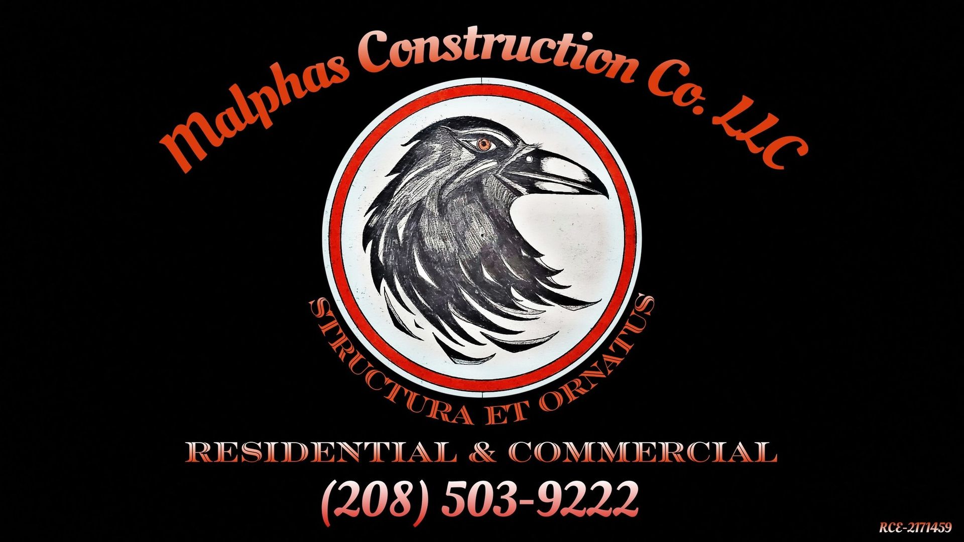 A logo for a paint and build company with a house , tree , sun and hammer.