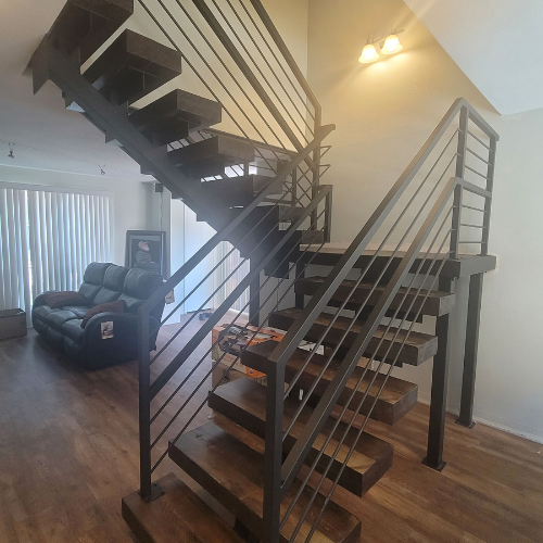 Architectural Metal Stair Railings by - 83MetalCraft LLC