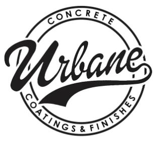 A logo for Urbane Concrete Coatings and Finishes