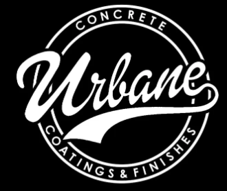 A logo for Urbane Concrete Coatings and Finishes