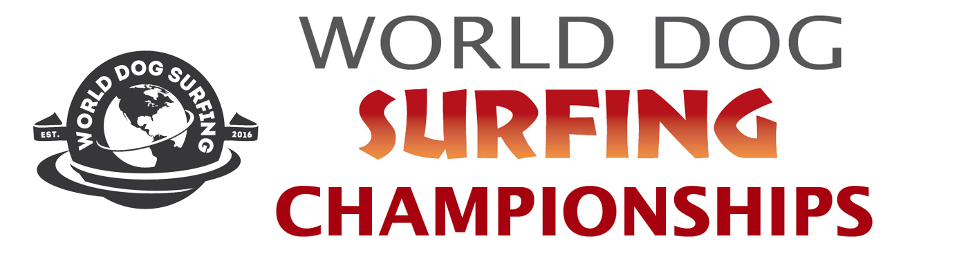 A logo for the world dog surfing championships