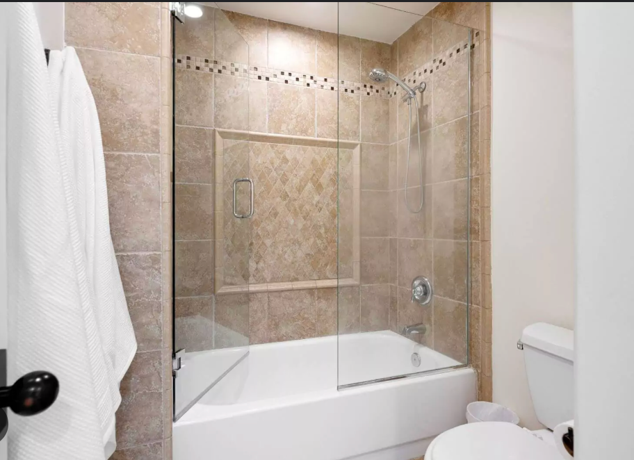 frameless shower in denver bathroom