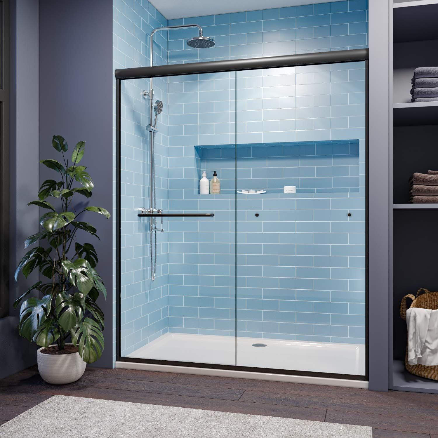 Semi-frameless Shower