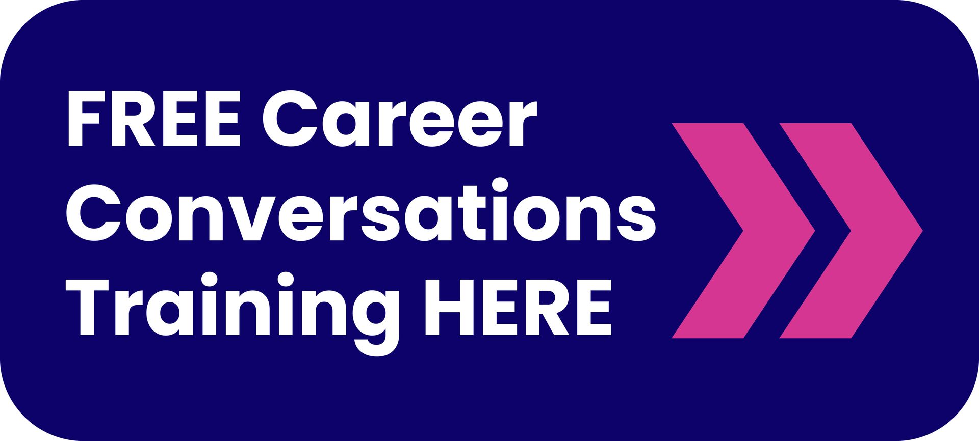 A green button that says `` free career conversations training here ''.