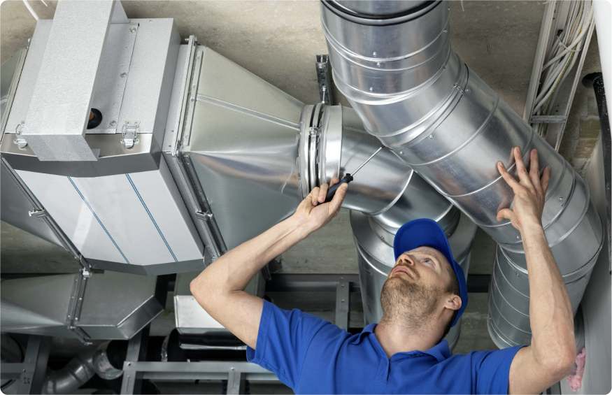 residential air duct cleaning services in kitchen