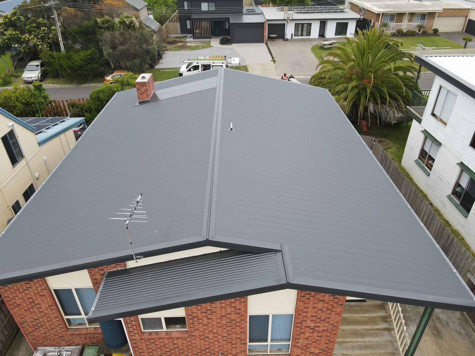 Newly installed grey roof | Cape Woolamai, VIC | South Coast Roofing and Plumbing
