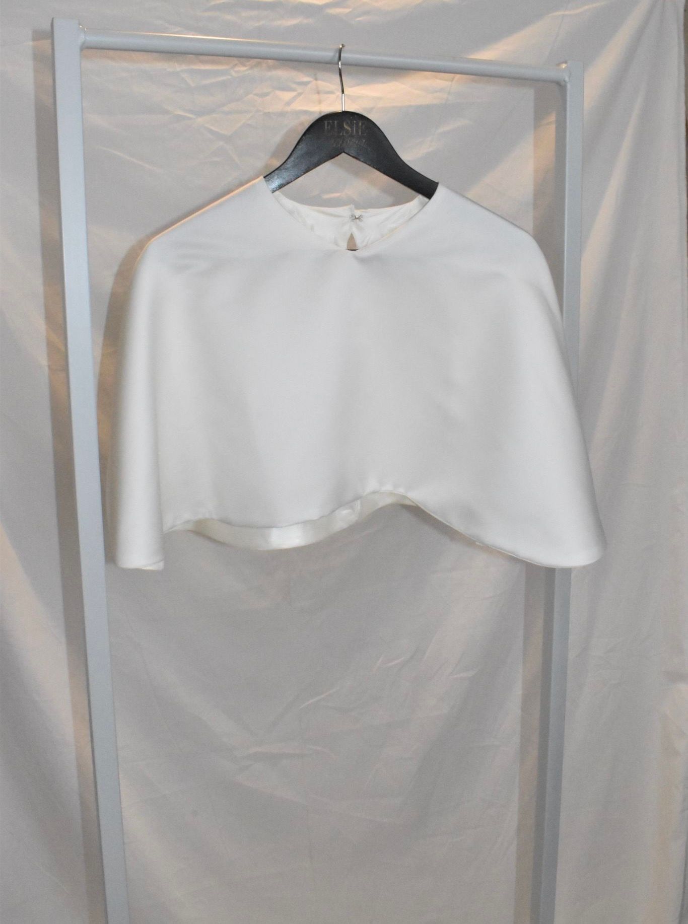Honeymoon duchess satin cape coverup up